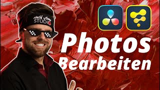 Bilder Bearbeiten mit Davinci Resolve Fusion am Beispiel eines Youtube Kanalbanners [upl. by Musa]