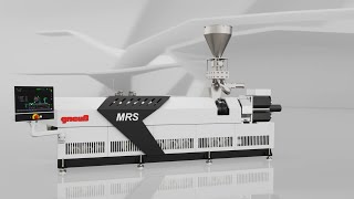 Gneuss Single Screw Extruder MRS for Polymer Processing  Recycling Degassing and devolatilization [upl. by Nimad]