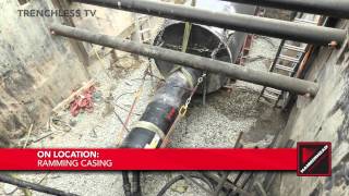 TRENCHLESS TV Pipe Ramming in Salt Lake City Utah [upl. by Ydnar]