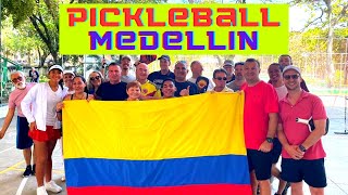 Pickleball is THRIVING in Medellin Colombia amp Peru model Miranda Cabieses puts on a exhibition [upl. by Jenilee]