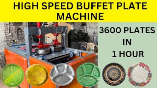 High Speed Buffet Plate Making Machine  Paper Plate Making Machine  Paper Plate Manufacturer [upl. by Madaih]