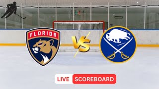 Florida Panthers VS Buffalo Sabres  NHL Live Scoreboard [upl. by Follmer188]