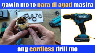 how to degrease makita cordless drill  ayusin ang palyado makita cordlessdrill repair [upl. by Yroggerg]