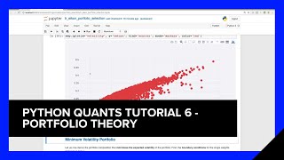 Python Quants Tutorial 6  Portfolio Theory  Refinitiv Developers [upl. by Iverson]