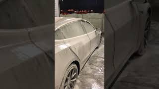 Tesla Model 3 washing [upl. by Pillow]