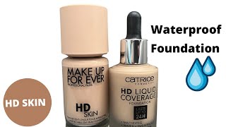 MAKE UP FOREVER HD SKIN vs CATRICE HD LIQUID FOUNDATIONChenssy [upl. by Moe]