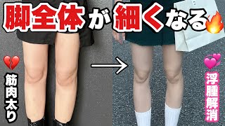 【足痩せ】足全体が痩せて内ももに隙間ができるトレーニング❤️‍🔥まっすぐで綺麗な足作ろう‼️ [upl. by Nalaf]