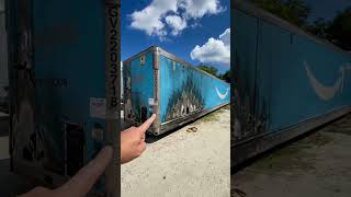 Chopping a 53FT Semi Dryvan Trailer In Half Possible Mini House Build scrap trailer minihouse [upl. by Alesiram]