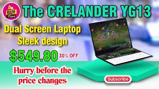 CRELANDER YG13 Dual Screen Laptop [upl. by Mcclure]