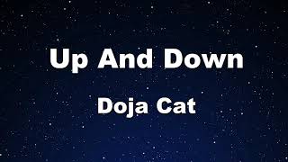 Karaoke♬ Up And Down  Doja Cat 【No Guide Melody】 Instrumental [upl. by Ainosal]