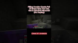 Unpopular opinion I like Andesite Diorite and Granite minecraft gaming doublechestchallenge [upl. by Light]