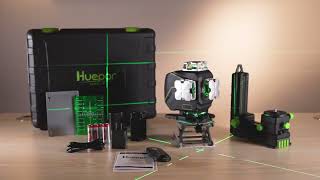 Huepar 4D Cross Line Laser Level S04CG Review [upl. by Darnall948]