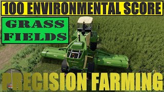 Precision Farming Guide to Grass Fields Farming Simulator 22 FS22 Perfect 100 Environmental Score [upl. by Oderfodog]