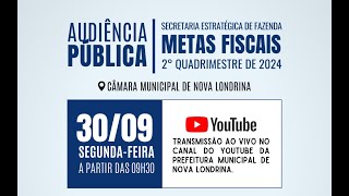 Demonstração e Avaliação do Cumprimento de Metas Fiscais  2° Quadrimestre de 2024 [upl. by Aisatana500]