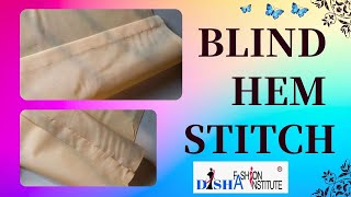 Blind Hem Stitch by Hand  Easy Method  Step by Step [upl. by Itch]