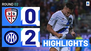 CagliariInter 02  Lautaro strikes in Nerazzurri away win Goals amp Highlights  Serie A 202324 [upl. by Ury317]