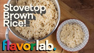 How to cook brown rice on stove top [upl. by Enilorak]