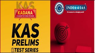 KAS Prelims Test Series  KADANA Test Series  KPSC Notification  india4ias kpsc kas [upl. by Letty]