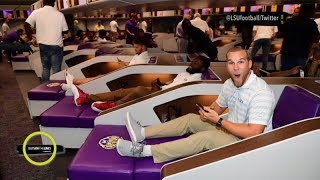 LSU previews 28 million football locker room with sleeping pods  Outside the Lines [upl. by Sirotek294]