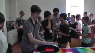 Rubiks cube solved in 566 seconds  AustralianOceanic record [upl. by Rengaw]