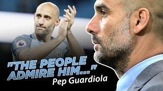 ZABALETA IS A LEGEND  Pep Guardiola Quickfire QampA [upl. by Efrem]