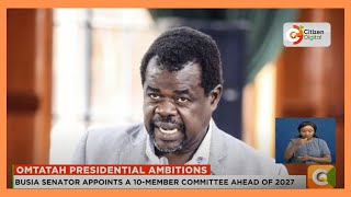 Okiya Omtatah forms secretariat to explore his 2027 presidential bid [upl. by Chladek]