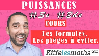 Les puissances Cours et exemples Formules Pièges à éviter [upl. by Anilec]