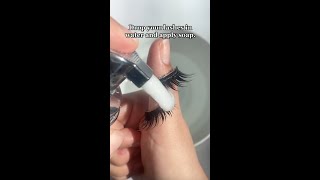 How To Clean Your Eyelashes Shorts [upl. by Rupert]