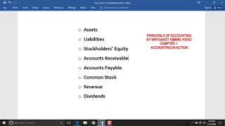 Inreoduction to Financial Accounting ch1  WEYGANDT KIMMEL KIESO [upl. by Downey]