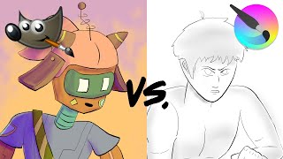 GIMP vs Krita Which is better  Drawing Practice  Morgan Ozpin [upl. by Manson]