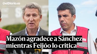 MAZÓN contradice a FEIJÓO y agradece a SÁNCHEZ la coordinación por la DANA [upl. by Yrahcaz]