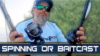 Baitcasting VS Spinning Reels Whats Right For YOU [upl. by Enairda]