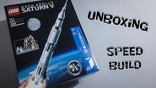 LEGO 92176 21309  NASA Apollo SATURN V  Rakieta  UnboxingampTimelapse [upl. by Nelly]