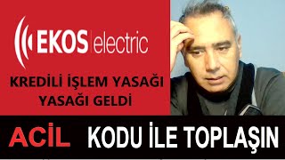 Ekos Elektrik için Spkdan Kredili işlem Yasağı geldi  tavandaki lot emirleri iptal olabilir mi [upl. by Dimah]