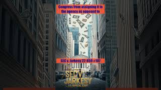 SEC v Jarkesy SCOTUS oral argument SEC amp WallStreet Showdown on SupremeCourt 107 [upl. by Solrac]