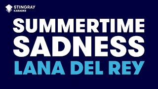 Lana Del Rey  Summertime Sadness Karaoke With Lyrics [upl. by Cacie]