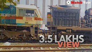 Twin wdg4 and wdg3a Locomotive shunting  Alco amp Emd power movement [upl. by Thurlough]