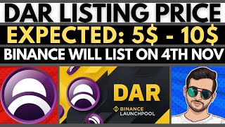 Dar Token Price Prediction  Binance Will List DAR Token  Mines Of Dalarnia Token Price Prediction [upl. by Atsahc]