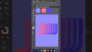 Letter j flip text effect in adobe illustrator [upl. by Fesoj]