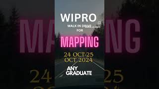 Wipro Walkin interview for freshers  Gis role on Oct 2425  Hyderabad [upl. by Brottman989]