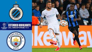 Club Brugge vs Manchester City Extended Highlights  Group Stage  Match Day 3  CBS Sports Golazo [upl. by Kelcey]