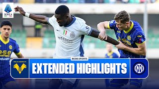 Hellas Verona vs Inter Extended Highlights  Serie A  CBS Sports Golazo [upl. by Shuping]