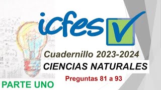 Preguntas ICFES Ciencias Naturales cuadernillo 2023 Sesión 1 Primera parte [upl. by Linnet]