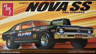 Nova SS Pro Stock Car 125 Scale AMT Kit 1142M Model Kit Build amp Review [upl. by Nevlin]