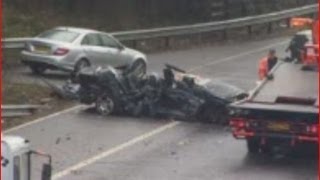 M1 crash leaves two dead near Watford UK [upl. by Orianna]