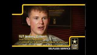 USAREURs Best Junior Officer on Selfless Service [upl. by Derrek]