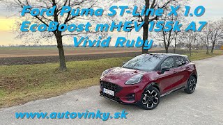 Ford Puma STLine X 10 EcoBoost mHEV 155k A7 Vivid Ruby [upl. by Gerius]