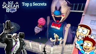 5 Secrets of Ice Scream 8 Final Chapter  Shiva and Kanzo Gameplay [upl. by Eldrida]