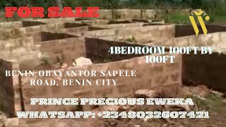 DISTRESS HOUSE FOR SALE IN BENIN CITY EDO STATE NIGERIA OBAYANTOR SAPELE ROAD [upl. by Eibloc]