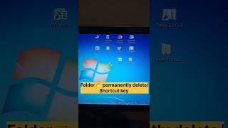 Folder 📁 permanently delete shortcut key folder computer asmrvideo viralvideo shortsvideo [upl. by Ellen]